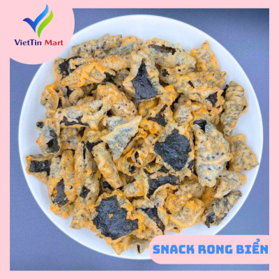 Snack Rong Biển Sấy Giòn Lắc Trứng Muối Phomai Viettinmart 200g
