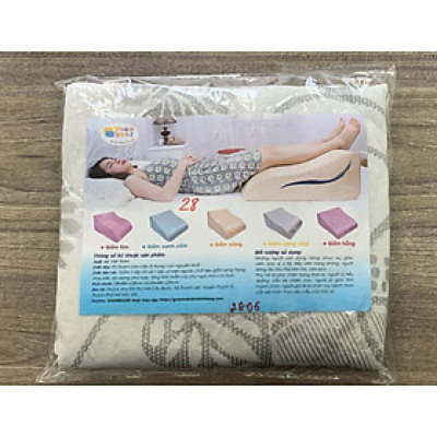 GỐI CHỐNG GIÃN TĨNH MẠCH YOROKOBI - KÍCH THƯỚC 55x48x25CM, HÀNG THƯƠNG HIỆU- MÀU NÂU HOÀNG GIA