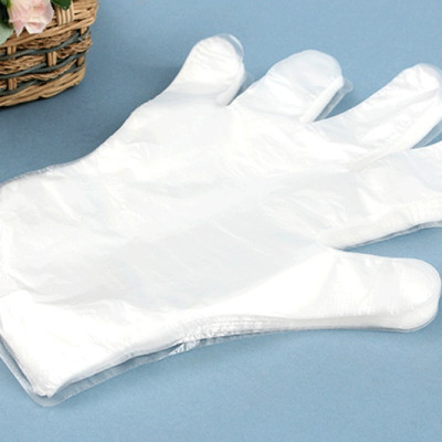 Combo set 5 miếng mút rửa chén bát + găng tay nilon siêu mỏng set 50-70-100 chiếc - made in Japan