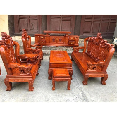 Bộ Bàn Ghế Nghê Phượng Gỗ Lim