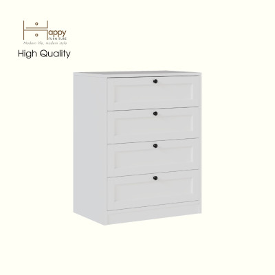 HAPPY FURNITURE , MATTA - Tủ lưu trữ 4 ngăn kéo, THK_222 , 64cm x 40cm x 82cm DxRxC