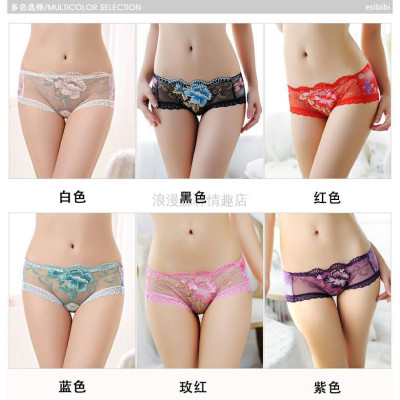 Set 5 Quần Lót Ren Lưới Thêu Hoa 3D Tàng Hình Siêu Nhẹ 803