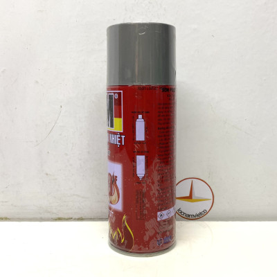 Sơn xịt chịu nhiệt màu bạc ATM H680