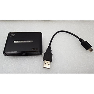 Đầu đọc thẻ nhớ All In One SSK Hộp Sắt (Đọc tất cả các loại thẻ) - Hàng Nhập Khẩu