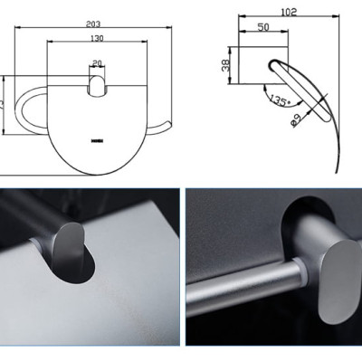 Lô giấy vệ sinh có nắp đậy dòng Alisa Moen - ACC2405