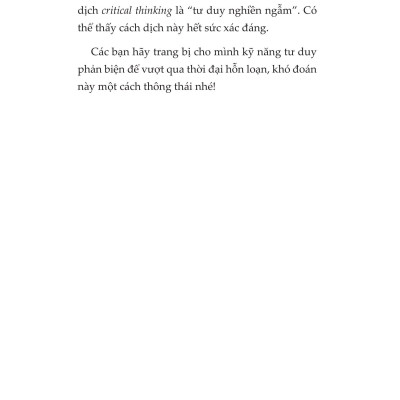 Tư Duy Phản Biện Trong Thế Giới VUCA