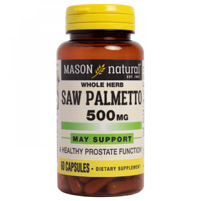 Mason Natural Saw Palmetto 500mg – Hỗ trợ điều trị phì đại tiền liệt tuyến hộp 60 viên