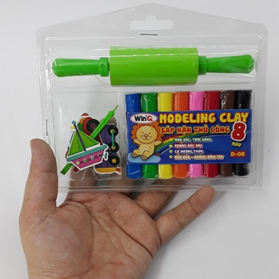 Đất Nặn 8 Màu + Hình Thú D08