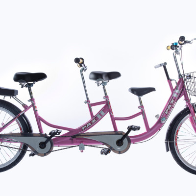 Xe đạp đôi gia đình cao cấp PAX 2 Sport - Kiểu dáng thể thao - Hai người đạp tự do - Trọng tải 300kg - Có thêm ghế cho bé