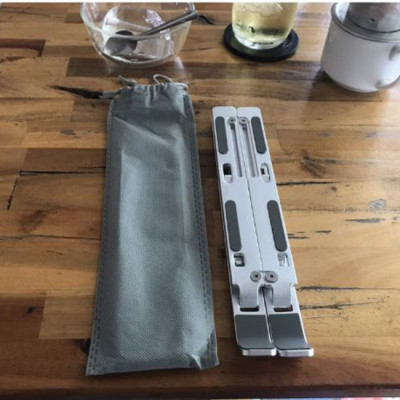 Đế tản nhiệt cho Laptop, Macbook - Giá đỡ, kệ đỡ, phụ kiện cao cấp cho Macbook, Laptop bằng hợp kim nhôm thông minh gấp gọn loại nhẹ, mỏng USLION-N3- Hàng Chính Hãng