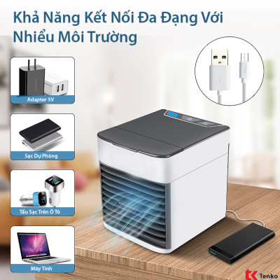 Quạt Điều Hòa Mini Để Bàn, Quạt Hơi Nước Làm Mát Mùa Hè- Tiện Lợi - Hàng Chính Hãng MINIIN
