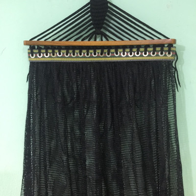 Bộ võng xếp du lịch BAN MAI: khung sơn tĩnh điện VIP và Lưới in sọc gỗ 50