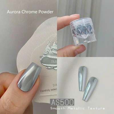 Tráng Gương Phản Quang Ánh Bạc Hồng Cam, Xanh Ánh Bạc, Tăng Độ Bám Dính, Dễ Sử Dụng Cho Nữ Yêu Thích Làm Nail thạch tráng gương