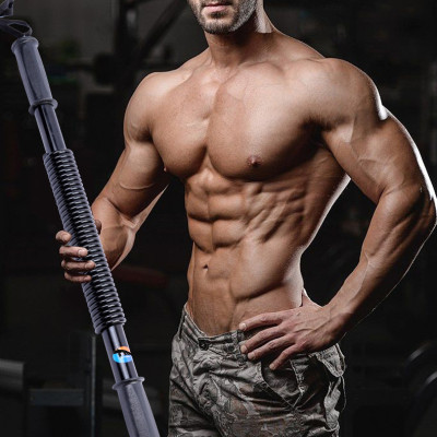 Gậy Bẻ Lò Xo Ti Tan Lực Bẻ Từ 20KG Đến 50KG Tập Tay,Vai,Xô,Ngực Body Tại Nhà (Hàng Loại 1)