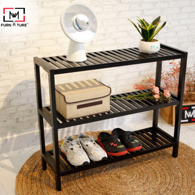 KỆ GIÀY GỖ ĐA NĂNG LẮP RÁP 3 TẦNG 800 - BENCH 3F 800