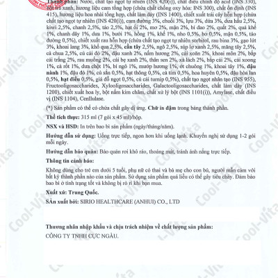 Combo 2 Hộp Nước Uống Bổ Sung Enzyme Chiết Xuất Từ Trái Cây và Rau Củ Hỗ Trợ Tiêu Hoá, Thanh Lọc Cơ Thể Coolvita