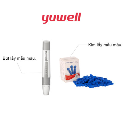 Máy đo đường huyết Yuwell Accusure 710 Kèm 60 que thử đường huyết và 60 kim lấy máu