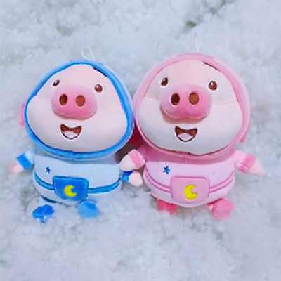 Thú nhồi bông heo cosplay phi hành gia đáng yêu - Size 20cm - Quà tặng gấu bông heo êm mịn cho bé.