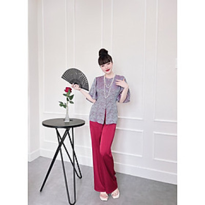 Đồ Lam Đi Chùa# Lãnh Tụ Phối Nữ # Đồ Bộ Nữ # Quần Áo Nữ