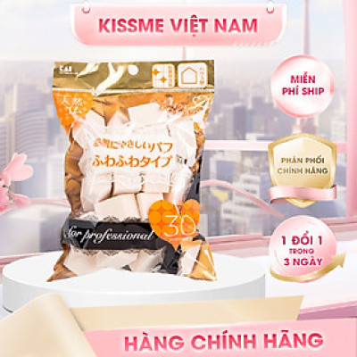 Bông Phấn Dùng Để Tán Kem Nền Hoặc Dặm Phấn Kai Beautycare 000KQ3064 (Set 30 Mút)