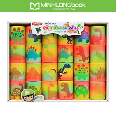 Đồ Chơi DUKA: 24 Lò Xo Bảy Sắc Cầu Vồng - Công Viên Khủng Long - DK81318