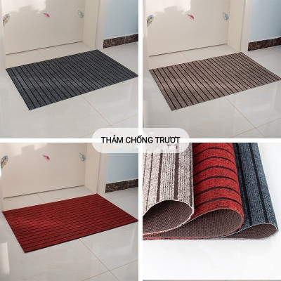 Thảm Lau Chân Chùi Chân siêu thấm hút nước chống trơn trượt cao cấp đế cao su chất siêu dày