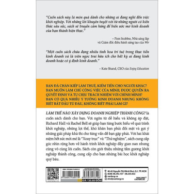 Sách - Làm Thế Nào Xây Dựng Doanh Nghiệp Thành Công - Richard Hall & Rachel Bell - VanLangBooks