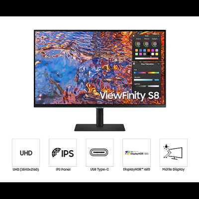 Màn hình Samsung ViewFinity S8 UHD S80BP LS32B800PXEXXV (32"/4K/IPS/60Hz/5ms) - Hàng Chính Hãng