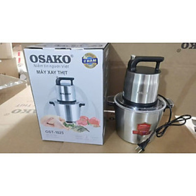Máy Xay Thịt 5.8L Công Suất 950W Osako OST-1025 Cối Inox Xay Công Nghiệp Cho Quán-Kèm Lưỡi Dao Dự Phòng - Hàng Chính Hãng