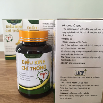 Điều Kinh Chỉ Thống - Dứt đau bụng kinh, rong kinh, bế kinh, tắc kinh, Điều hòa Kinh Nguyệt 