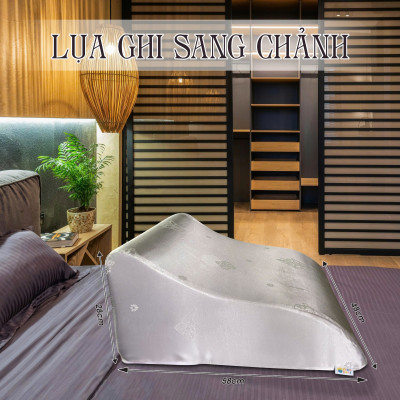 GỐI KÊ CHÂN GIÃN TĨNH MẠCH YOROKOBI - KÍCH THƯỚC 59x48x28CM, HÀNG THƯƠNG HIỆU- MÀU GHI XÁM