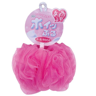 Bông tắm tròn tạo bọt mịn Kikron Ø12cm - Hàng Nội Địa Nhật Bản