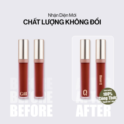 Son kem lì nhiều dưỡng GLAMRR Q LONG WEAR LIP CREAM 5g by Gilaa