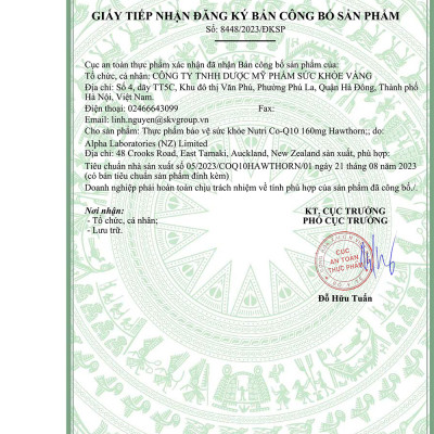 Bộ Sản Phẩm Bổ Tim, Bổ Xương Khớp New Zealand: Bổ Tim Nutri Co Q10 160g Hawthorn -30 Viên; Go Glucosamine 1-A-Day 1500mg