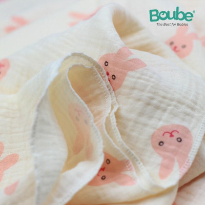 Khăn sữa cho bé sơ sinh và trẻ nhỏ Boube, quà tặng kèm tri ân khách hàng - Cotton tự nhiên, hút ẩm tốt, an toàn cho bé