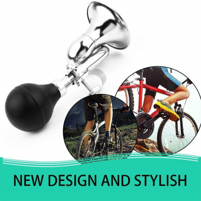 Kèn Hơi Xoắn Ốc Kim Loại Gắn Trên Xe Đạp - Hàng Nhập Khẩu