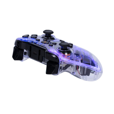 Gamepad Tay cầm chơi game Không Dây EDRA EGP7603 đèn Led - Trong suốt - Hàng Chính Hãng
