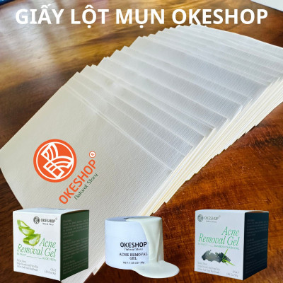 Giấy Lột Mụn Cám - Mụn Đầu Đen OKESHOP - Giải Pháp Cùng Gel Lột Mụn OKESHOP 600 tờ
