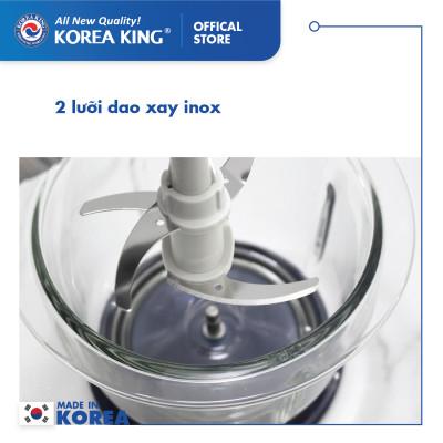 Máy xay thịt Korea King 1.5L  PMC-15B/R/G - Hàng chính hãng