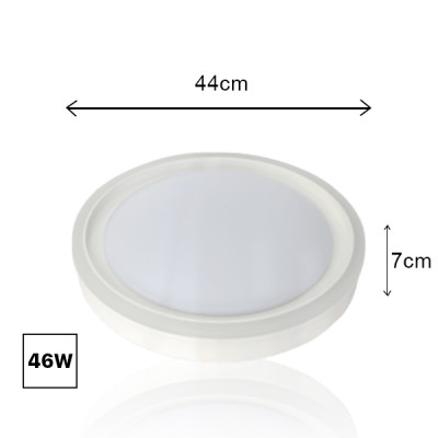Đèn LED ốp trần Highlight Smart có điều khiển từ xa công suất 46W, 76W của TLC Lighting - Thiết kế sang trọng, hiện đại - Ánh sáng 5 chế độ màu