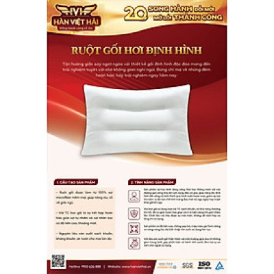 Ruột gối định hình  thư giãn cổ, massage cổ, chống ngáy 45x65 cm