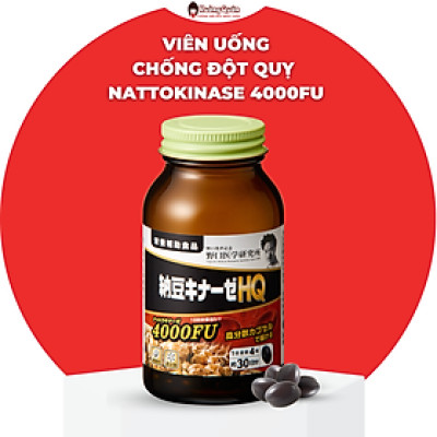 Viên Uống Chống Đột Quỵ Nattokinase Noguchi 4000FU 120 viên