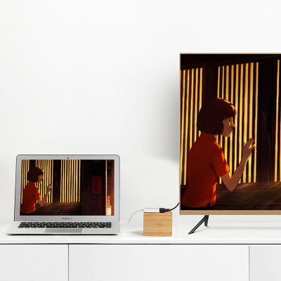 Mini Dp To Vga Converter Đầu Chuyển Đổi Aluminum With Audio Md107 - 10437 Ugreen - Hàng Chính Hãng