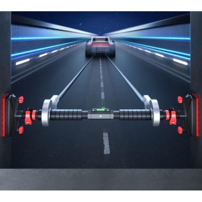 Xà Đơn Gắn Cửa ,Treo Tường Cải Tiến mới + Có Nivo cân bằng xà(Mẫu Đầu Vuông Siêu To)- 022