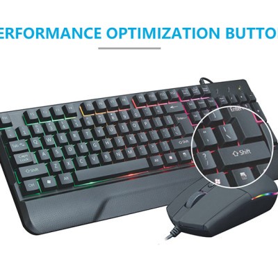 Bộ phím chuột R8 1923 LED - ĐEN - Hàng Nhập Khẩu - NTH