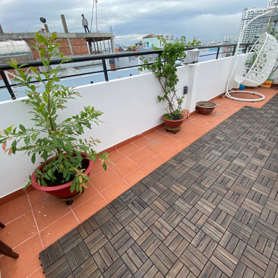 Vỉ Gỗ Lót Sàn Ban Công Thương Hiệu ANKAN Gu Màu Đen 12 Nan, Ván Sàn Gỗ Tự Nhiên, Sân Vườn, Hồ Bơi, Phòng Spa, Siêu Bền, Chịu Nước Tốt, Chống Trơn Trượt, Tiêu Chuẩn Xuất Khẩu (1 Vỉ) - Hàng Chính Hãng