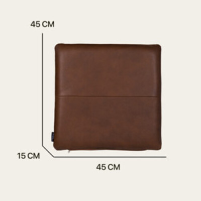 Đệm Ngồi Thiền Bằng Da Thật Ruột Mút Xốp Hình Vuông Êm Ái, Nệm Ngồi Bệt Decor 5103| REEKO