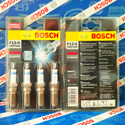 Bộ Bugi Chân Côn (4 Chấu) Bosch Platium-Iridium Cho Ford Explorer, EcoSport 1.5, Fiesta, Focus 1.6/2.0, Mondeo 2.3, Escape 2.3