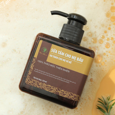 Sữa tắm hữu cơ cho mẹ bầu, dưỡng da body trắng mịn Wonmom 250ml