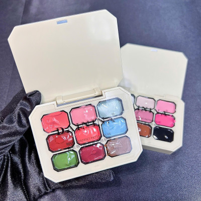 Gel Dặm Ombre Dainina 9 Màu Trẻ Trung Làm Nail Hàn Quốc, Sơn Gel Dặm Nén Ombre Vẽ Móng Cao Cấp Nữ Women